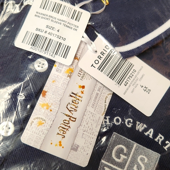 ❤️NWT VINTAGE TORRID HARRY POTTER COSTUME DRESS - HOGWARTS PLUS SIZE HALLOWEEN - Picture 7 of 14